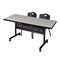Kobe Rectangle FlipTop Table, 72" W, 29" H, Laminate Top, Maple MKFTM7230PL47BK - alternate 1